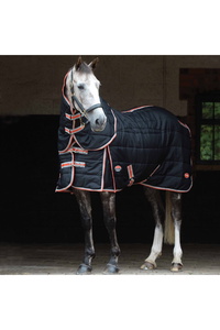 Weatherbeeta Comfitec Therapy-Tec Channel Quilt Medium Detach-A-Neck Stable Rug - Black